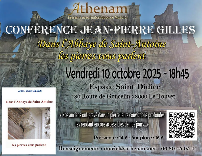 Conférence Jean-Pierre Gilles Saint Antoine l'Abbaye